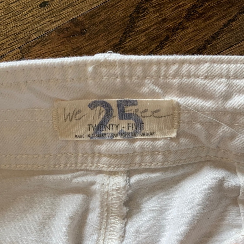 Free People wide leg white denim
